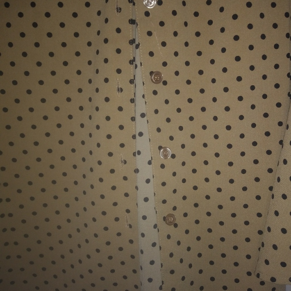Joanna Goldenrod Black Polkadot Top 3X Plus - Picture 3 of 5